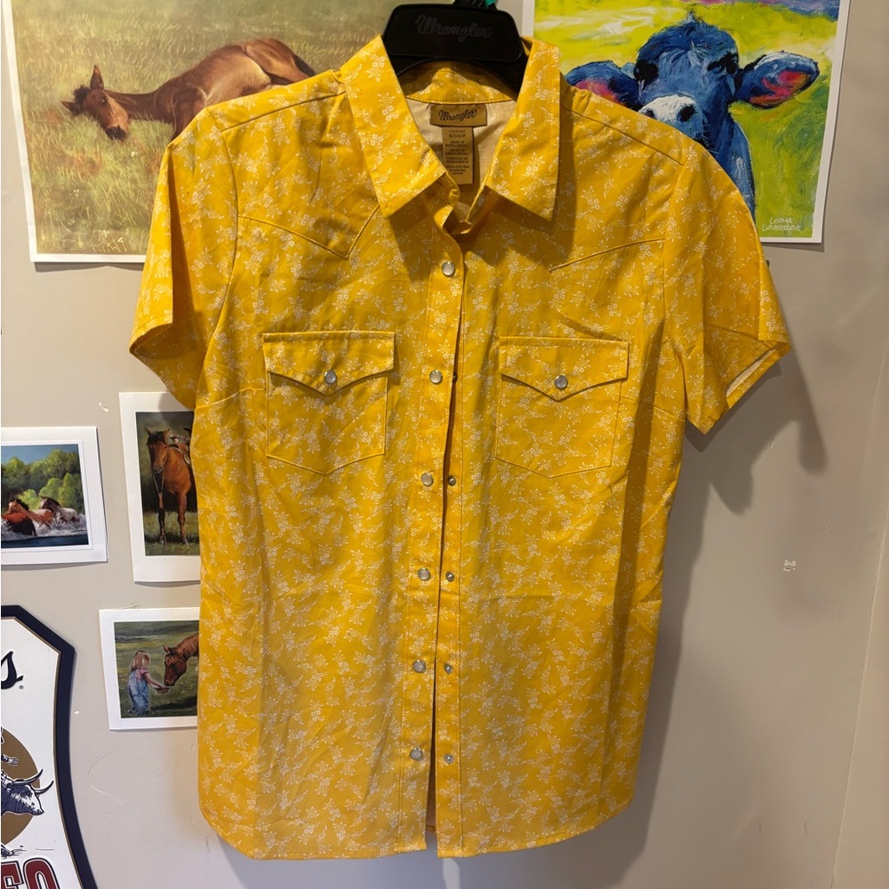 Wrangler Yellow Pearl Snap